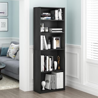 Foto 3 | Librería Furinno Jaya Simply Home Con 5 Estantes Y 5 Niveles, Negra - Venta Internacional.