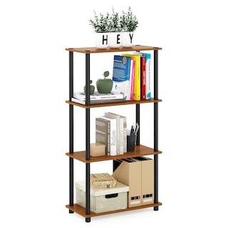 Foto 4 | Estante Expositor Furinno Turn-n-tube De 4 Niveles, Color Cereza Claro/b - Venta Internacional.