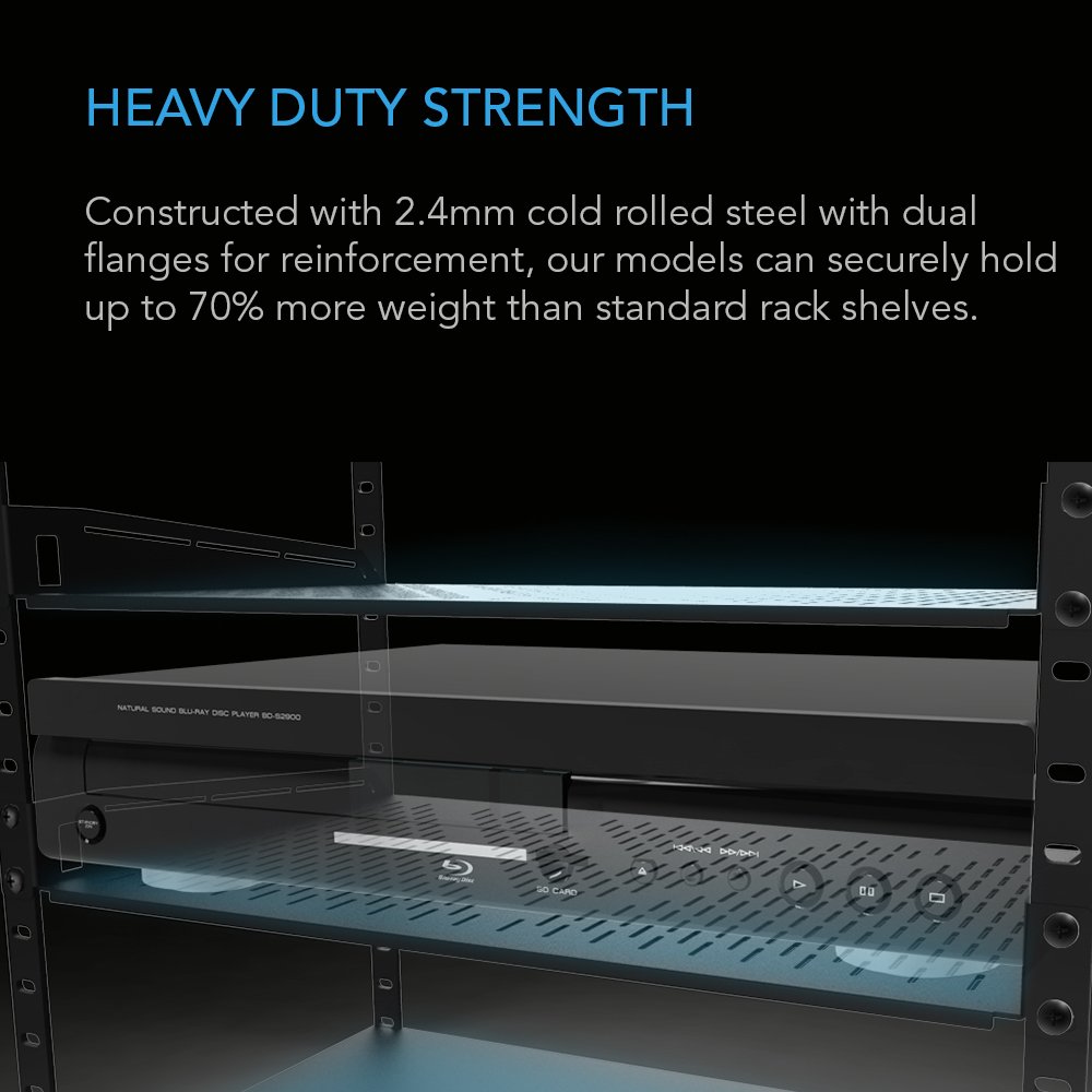 Foto 3 | Estante Ac Infinity, Voladizo Ventilado, 1 U, 10 Cm, 60 Kg, 19 Pulgadas - Venta Internacional.