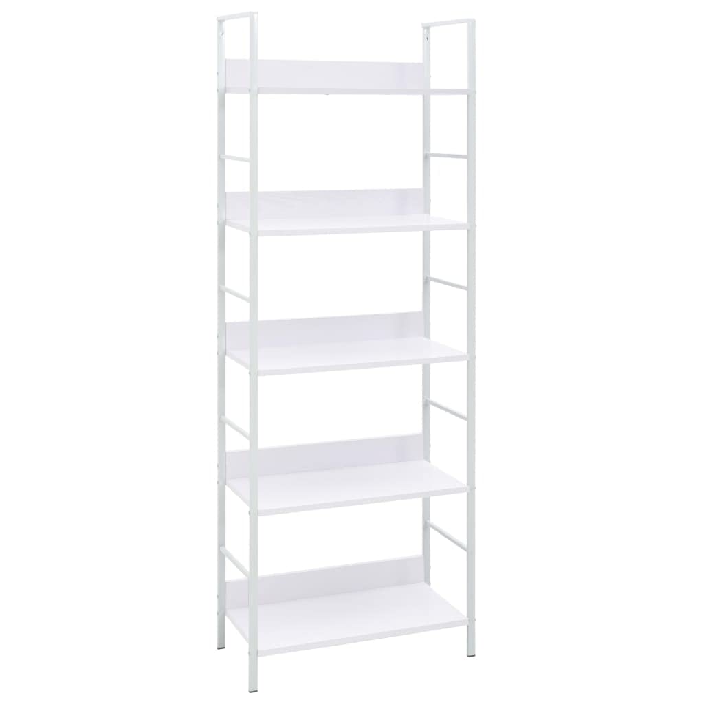 Foto 2 pulgar | Estantería Para Libros Vidaxl De 5 Capas  Color Blanco  60 X 27 6 X 158 5 Cm  Madera Artificial - Venta Internacional.
