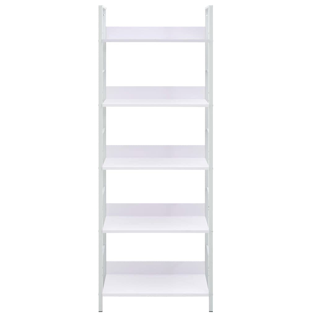 Foto 3 pulgar | Estantería Para Libros Vidaxl De 5 Capas  Color Blanco  60 X 27 6 X 158 5 Cm  Madera Artificial - Venta Internacional.