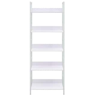Foto 2 | Estantería Para Libros Vidaxl De 5 Capas Color Blanco 60 X 27 6 X 158 5 Cm Madera Artificial - Venta Internacional.