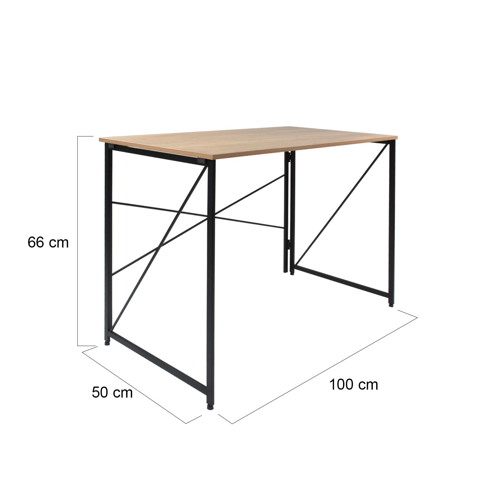 Foto 4 pulgar | Mesa Plegable Auxiliar Escritorio Industrial Minimalista