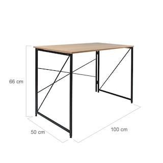 Foto 3 | Mesa Plegable Auxiliar Escritorio Industrial Minimalista