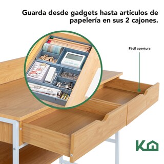 Foto 4 | Escritorio KingsHouse 100007-SZ color Marrón