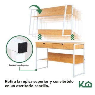Foto 7 | Escritorio KingsHouse 100007-SZ color Marrón