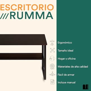 Foto 2 | Escritorio Mubson Rumma color Marrón