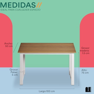 Foto 5 | Escritorio Mubson Monza color Beige