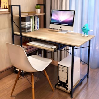 Foto 3 | Escritorio Iliosinnova E120-NC para Computadora Minimalista con Estantes Estilo Industrial
