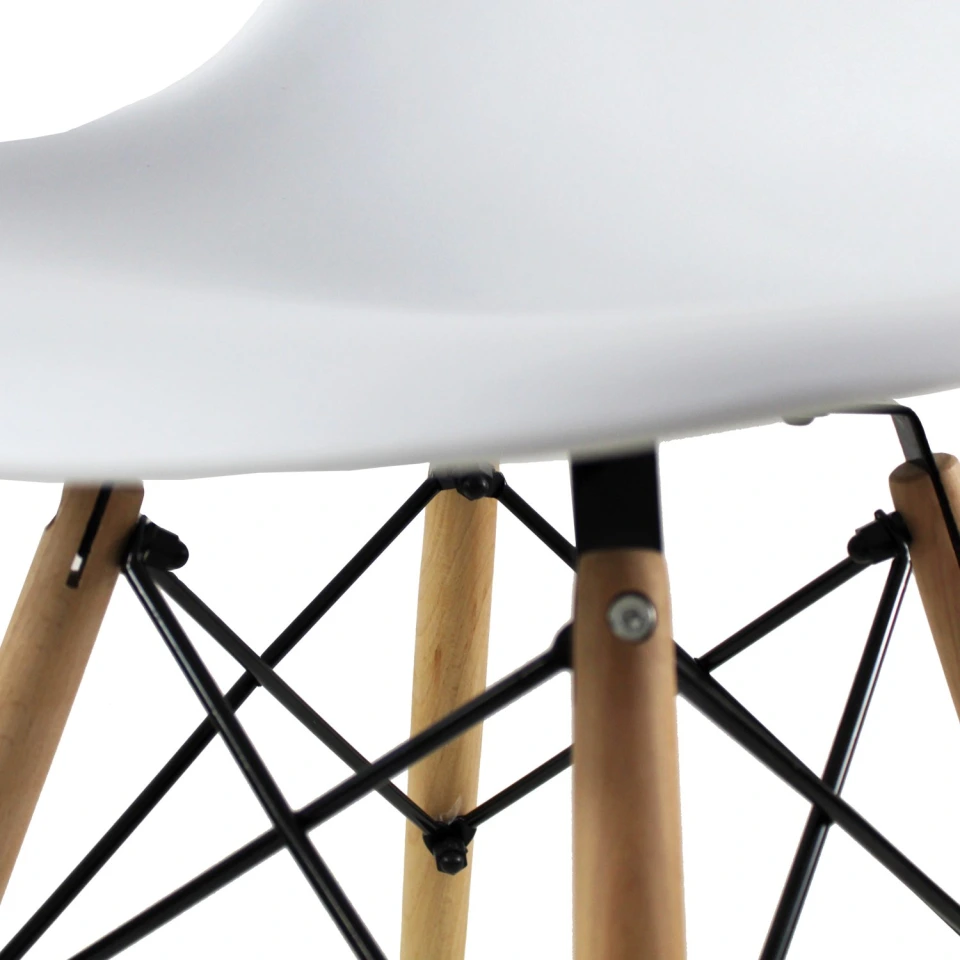 Foto 5 | Escritorio Multifuncional Roble Y Silla Eames Color Blanco Mundo In