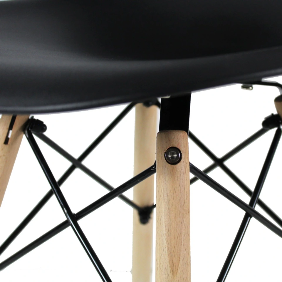Foto 5 pulgar | Set Mesa de Oficina Resen Encino Y Silla Eames Negra Mundo In