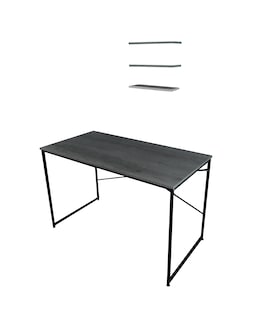 Foto 4 | Escritorio Herreria Minimalista Industrial más Repisas 120 X 60 CM color Gris