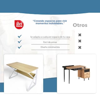 Foto 8 | Escritorio Iliosinnova Maple Japonés Marrón