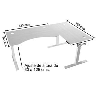 Foto 7 | Escritorio Eléctrico Ergo ERGO1234 color Marrón Altura Ajustable