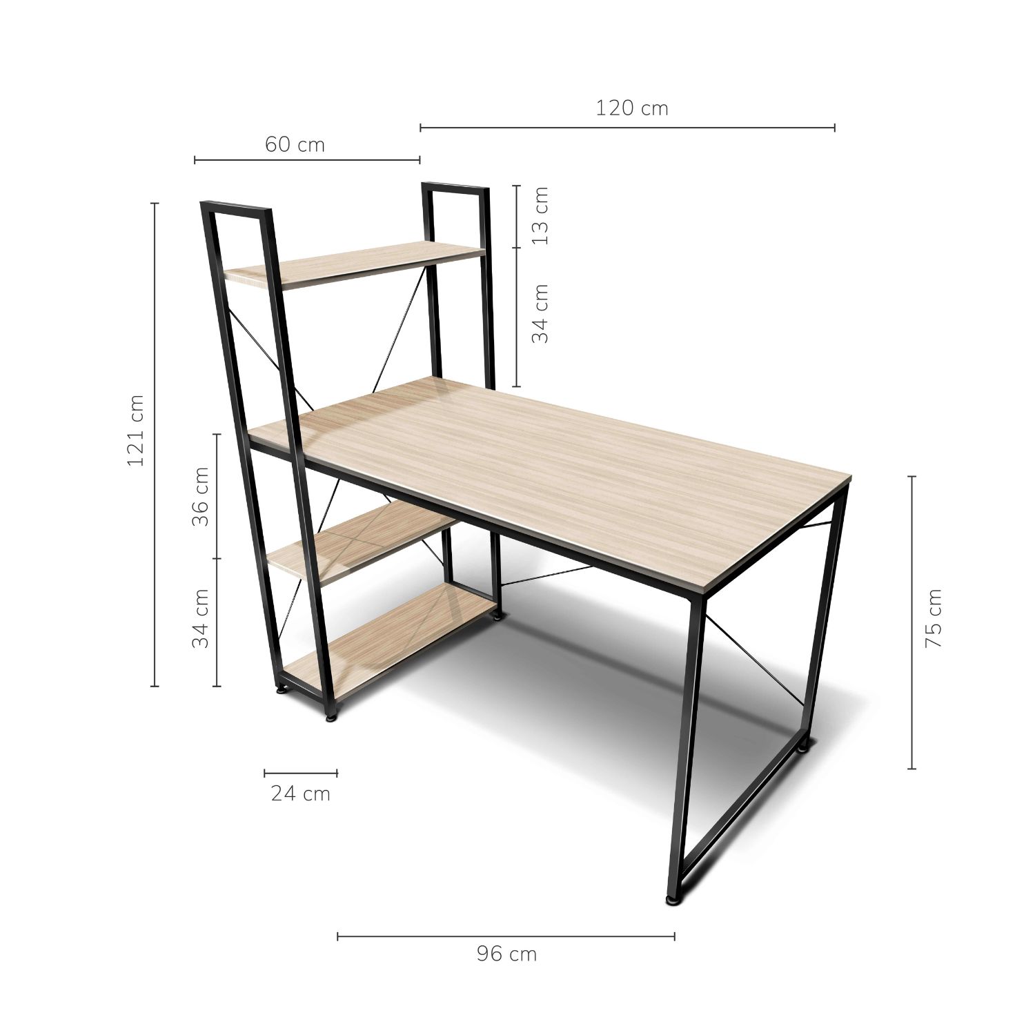 Foto 5 pulgar | Escritorio Top Living Desk-4 Beige