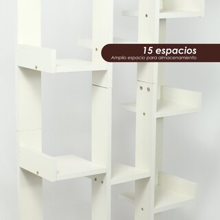 Foto 4 | Librero Organizador Ilios Innova L15-Bla 15 Espacios Blanco