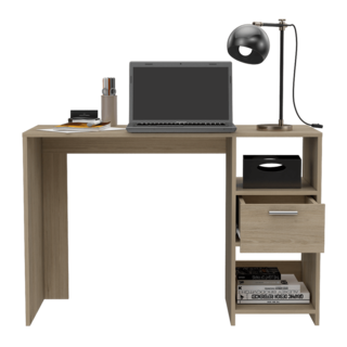 Foto 4 | Escritorio Taira, Beige, Con Un Cajón Y Dos Entrepaños