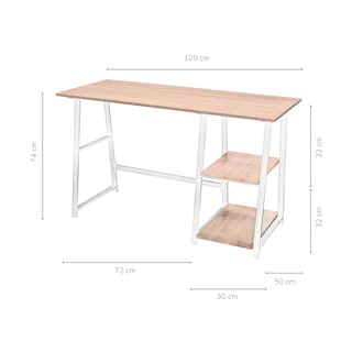 Foto 4 | Escritorio Top Living Pino-B Marrón y Blanco