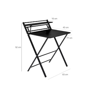 Foto 2 | Escritorio Plegable Ilios Innova Minimalista Color Negro