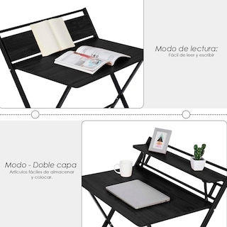 Foto 8 | Escritorio Plegable Ilios Innova Minimalista Negro