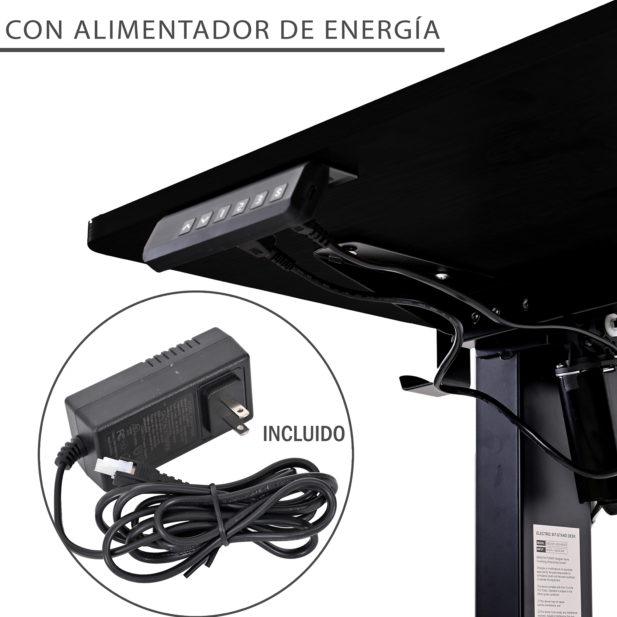 Foto 4 | Escritorio Eléctrico Altura Ajustable Oficina 140 X 60 Eke Color Negro