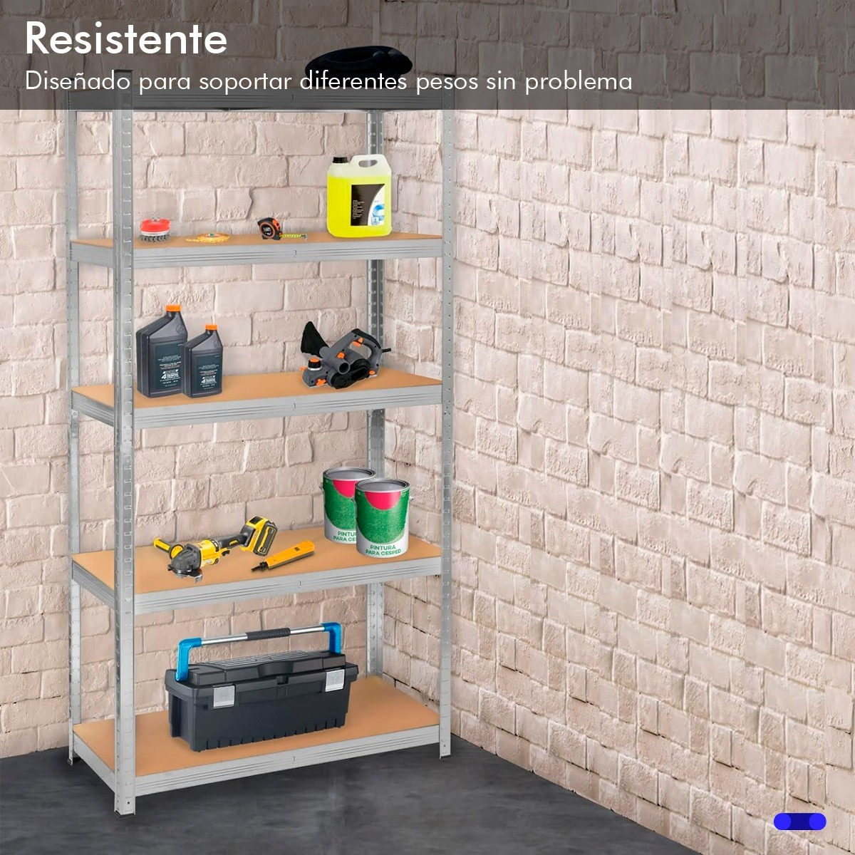 Foto 3 pulgar | Estante Metálico Rack Organizador Multiusos Hogar 5 Niveles
