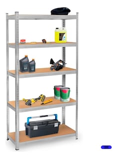 Foto 7 | Estante Metálico Rack Organizador Multiusos Hogar 5 Niveles