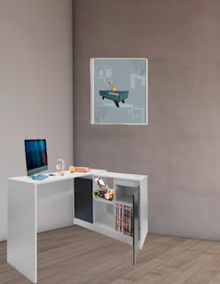 Foto 2 | Escritorio En L Para Computadora Minimalista Siena