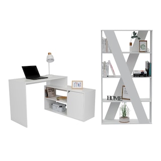 Foto 1 | Combo Para Oficina Austel, Incluye Escritorio + Librero Virtual Muebles