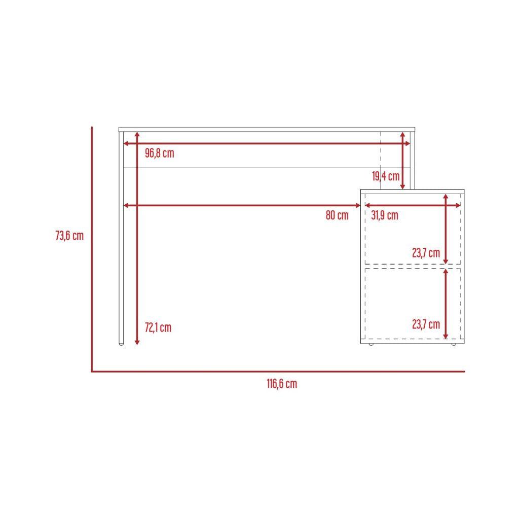 Foto 7 | Combo Para Oficina Austel, Incluye Escritorio + Librero