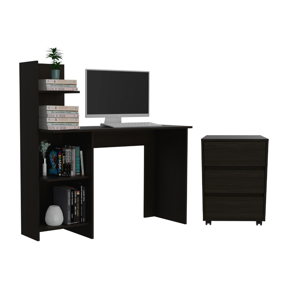 Foto 2 pulgar | Combo Para Oficina Aluve, Incluye Escritorio + Archivador Virtual Muebles