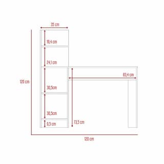 Foto 6 | Combo Para Oficina Aluve, Incluye Escritorio + Archivador Virtual Muebles