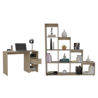 Foto 1 | Combo Lyle, Incluye Escriotorio Y Librero Virtual Muebles