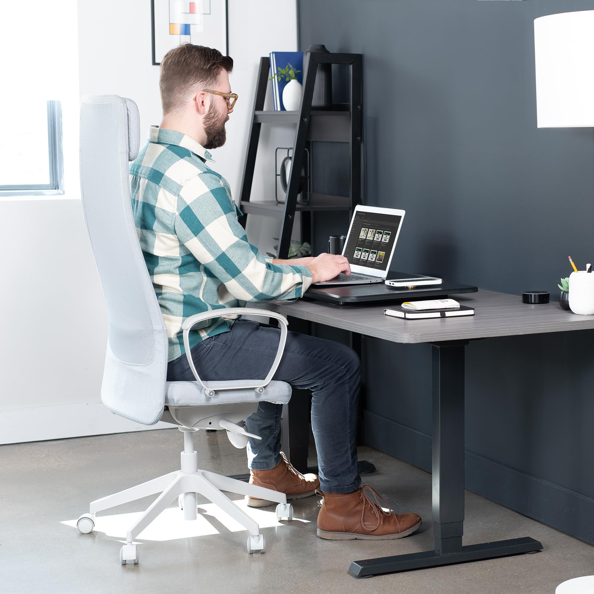 Foto 6 | Elevador De Escritorio De Pie Vivo Ultrafino De 81 Cm Negro Desk-v032j - Venta Internacional.