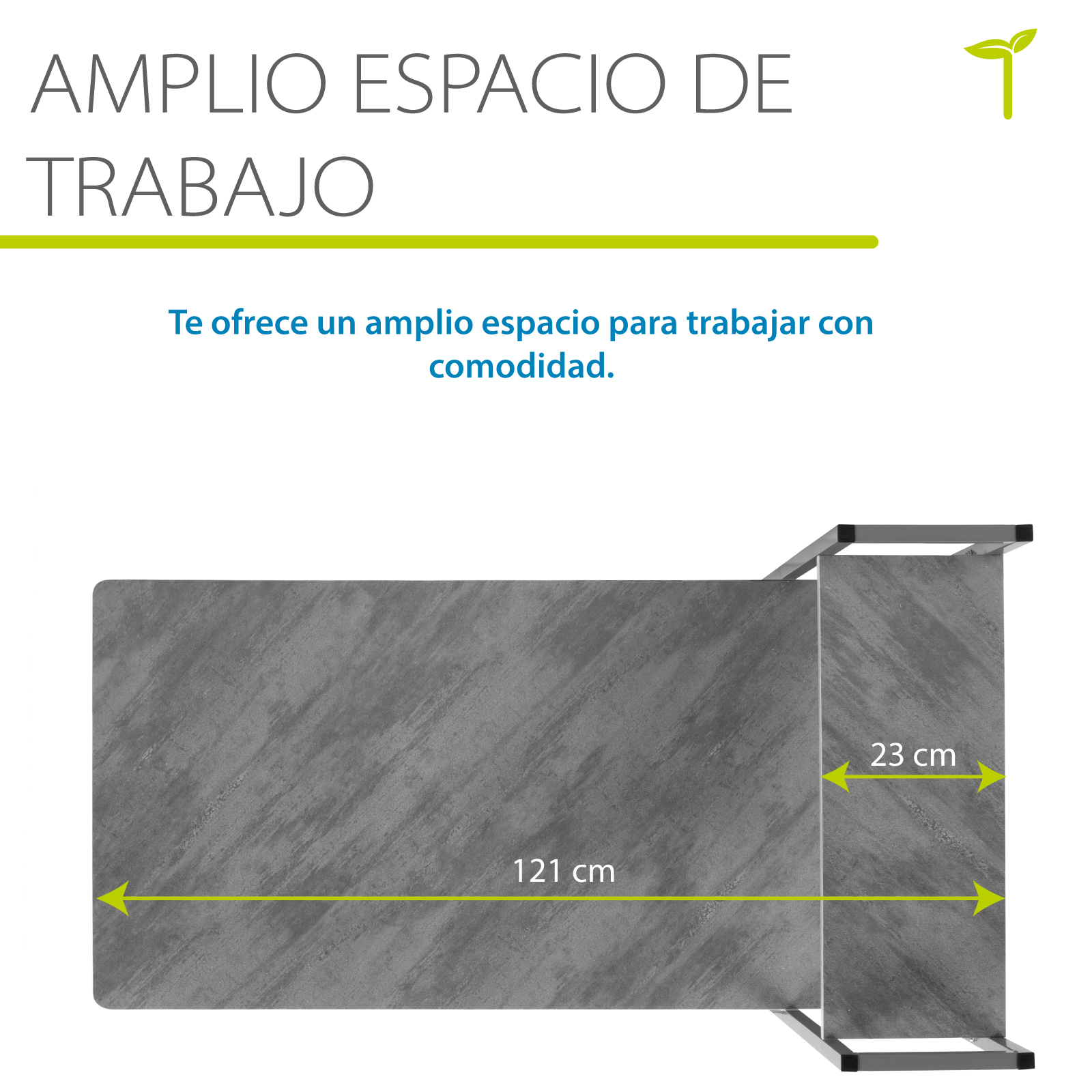 Foto 7 | Escritorio Minimalista Angela C/ Repisas 2 En 1 Para Oficina Y Hogar Color Gris-negro