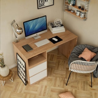 Foto 5 | Escritorio Top Living Nórdico Con Cajones Café Claro