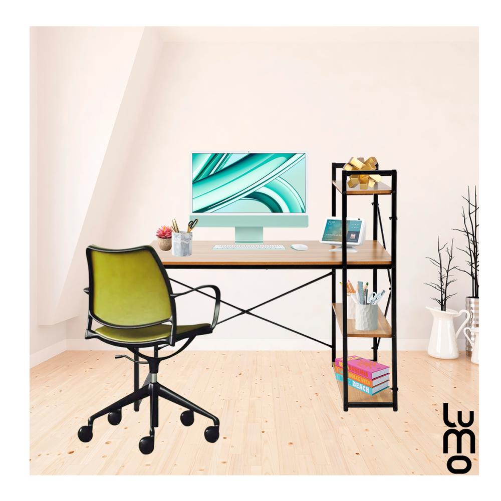 Foto 3 | Escritorio Minimalista Moderno Con Librero Premium Reforzado