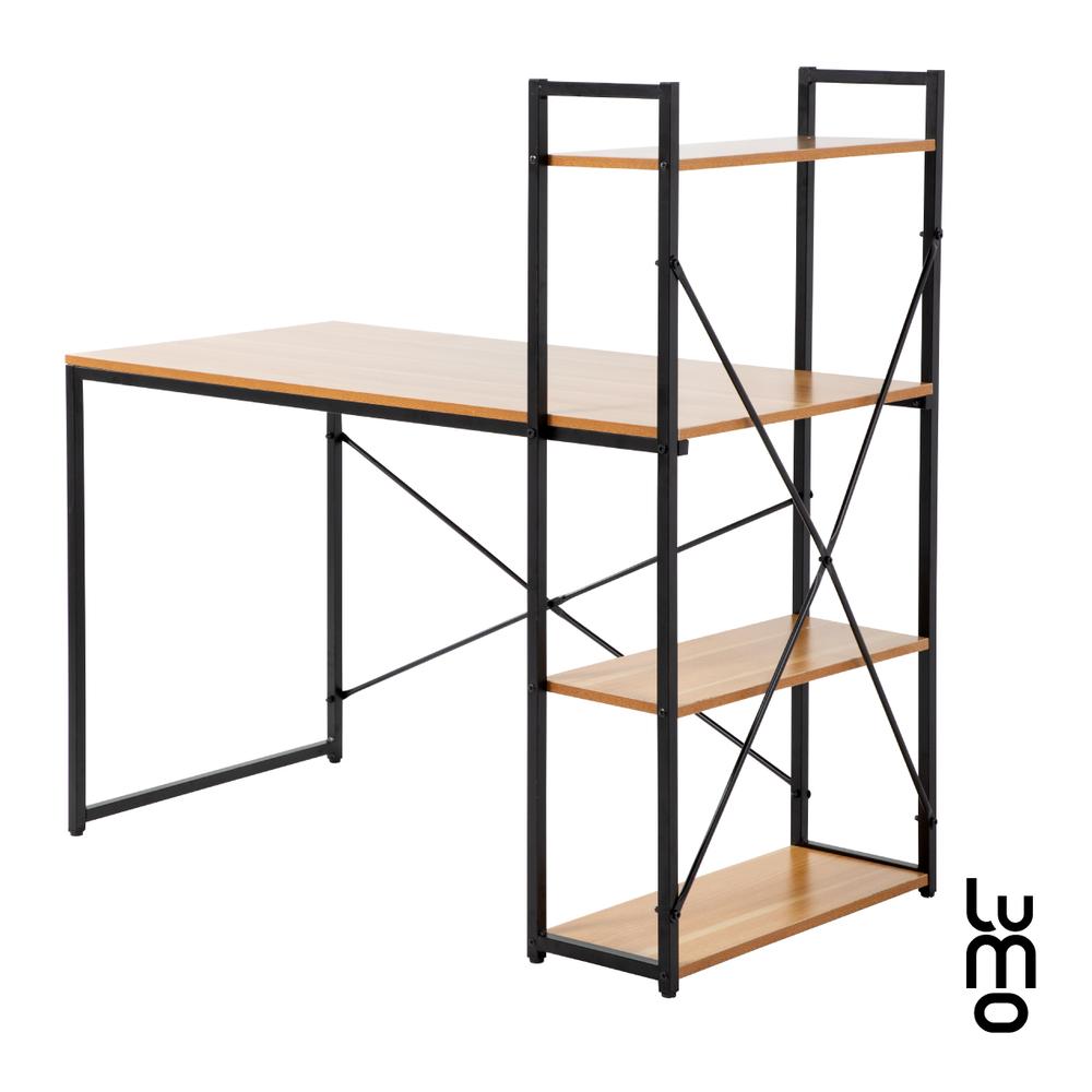 Foto 5 | Escritorio Minimalista Moderno Con Librero Premium Reforzado