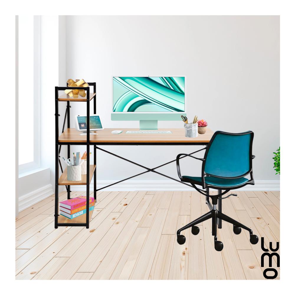 Foto 6 | Escritorio Minimalista Moderno Con Librero Premium Reforzado