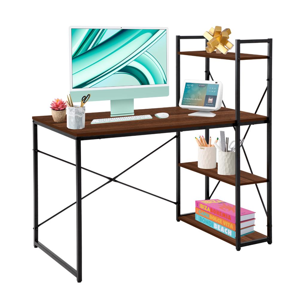 Foto 1 | Escritorio Minimalista Moderno Con Librero Premium Reforzado