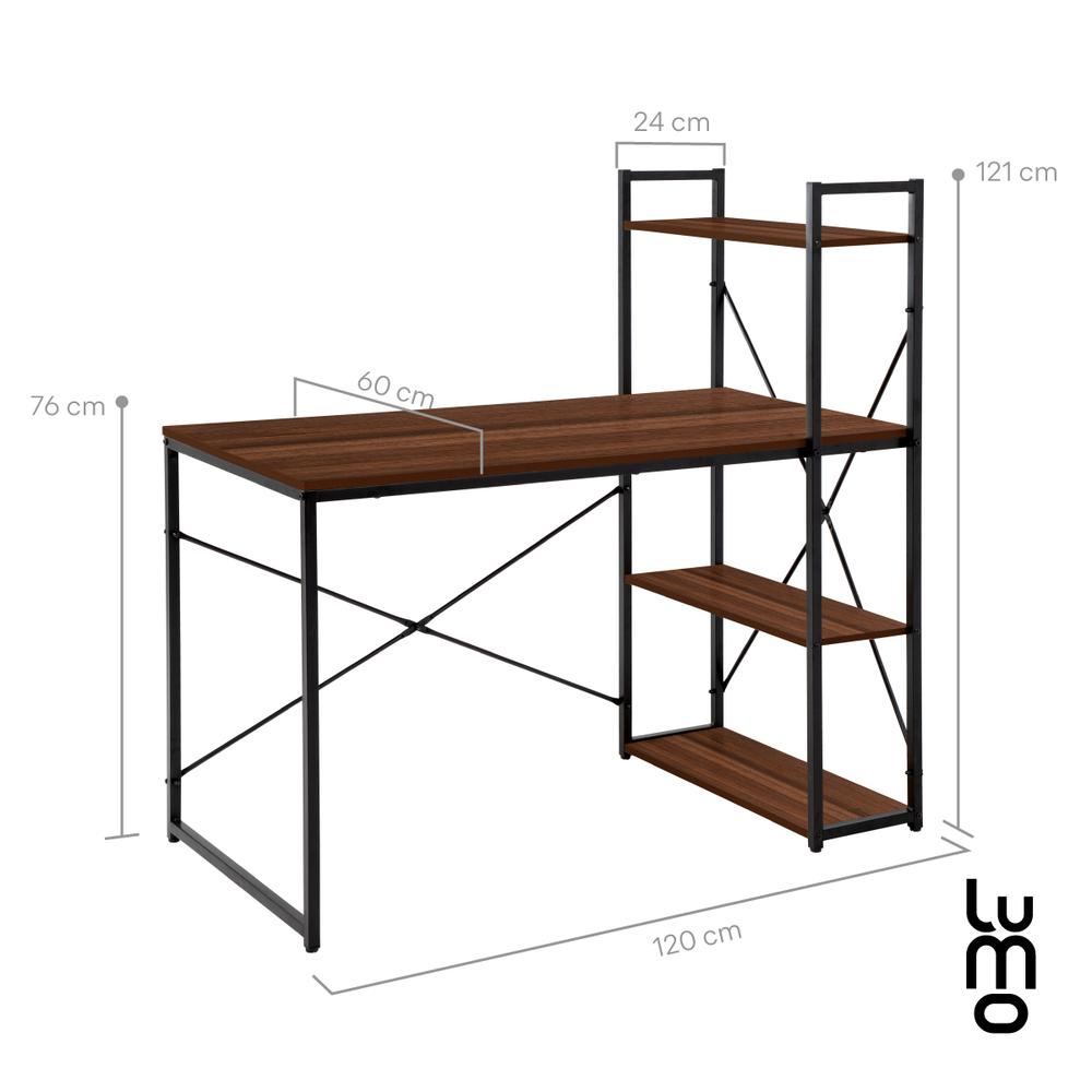 Foto 2 | Escritorio Minimalista Moderno Con Librero Premium Reforzado