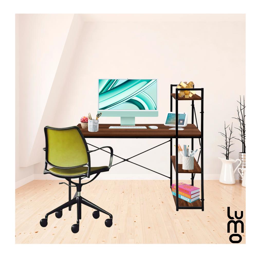 Foto 3 | Escritorio Minimalista Moderno Con Librero Premium Reforzado