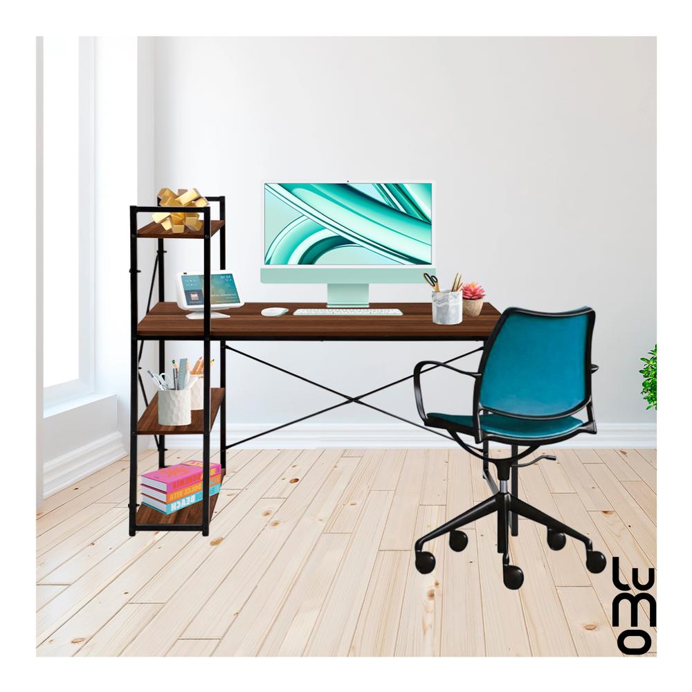 Foto 7 pulgar | Escritorio Minimalista Moderno Con Librero Premium Reforzado