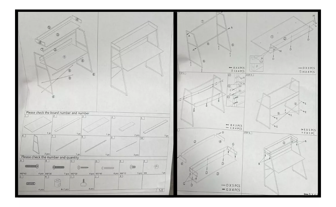 Foto 3 pulgar | Escritorio Ergonómico Para Computadora Madera De 2 Niveles