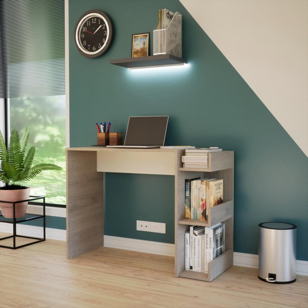 Foto 4 pulgar | Escritorio Shelf Color Ceniza