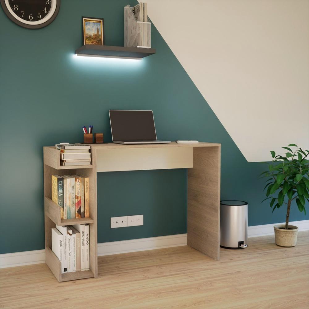 Foto 4 | Escritorio Shelf Color Ceniza