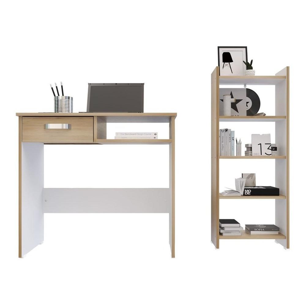 Foto 1 | Combo Escritorio + Librero Maderkit Rovere