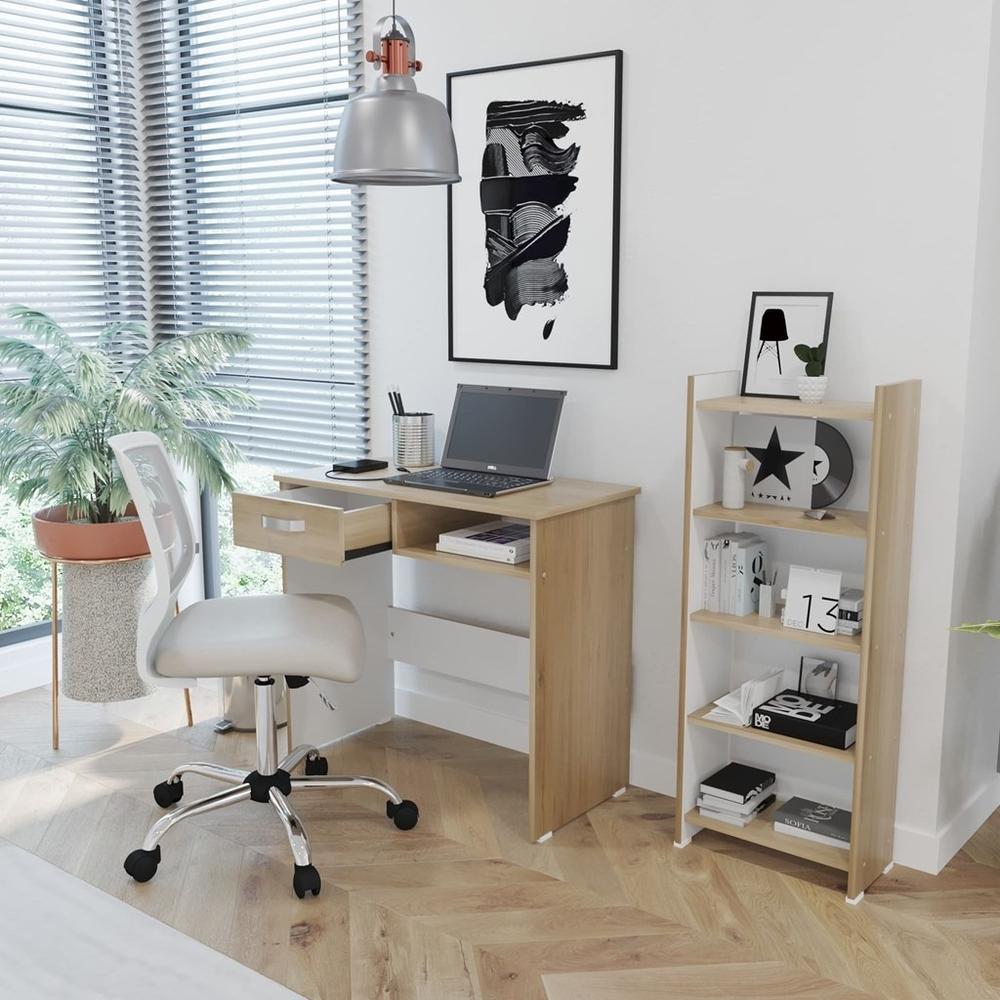 Foto 2 | Combo Escritorio + Librero Maderkit Rovere