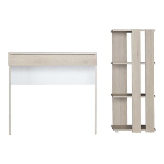 Foto 7 | Combo Escritorio + Librero Maderkit Wengue