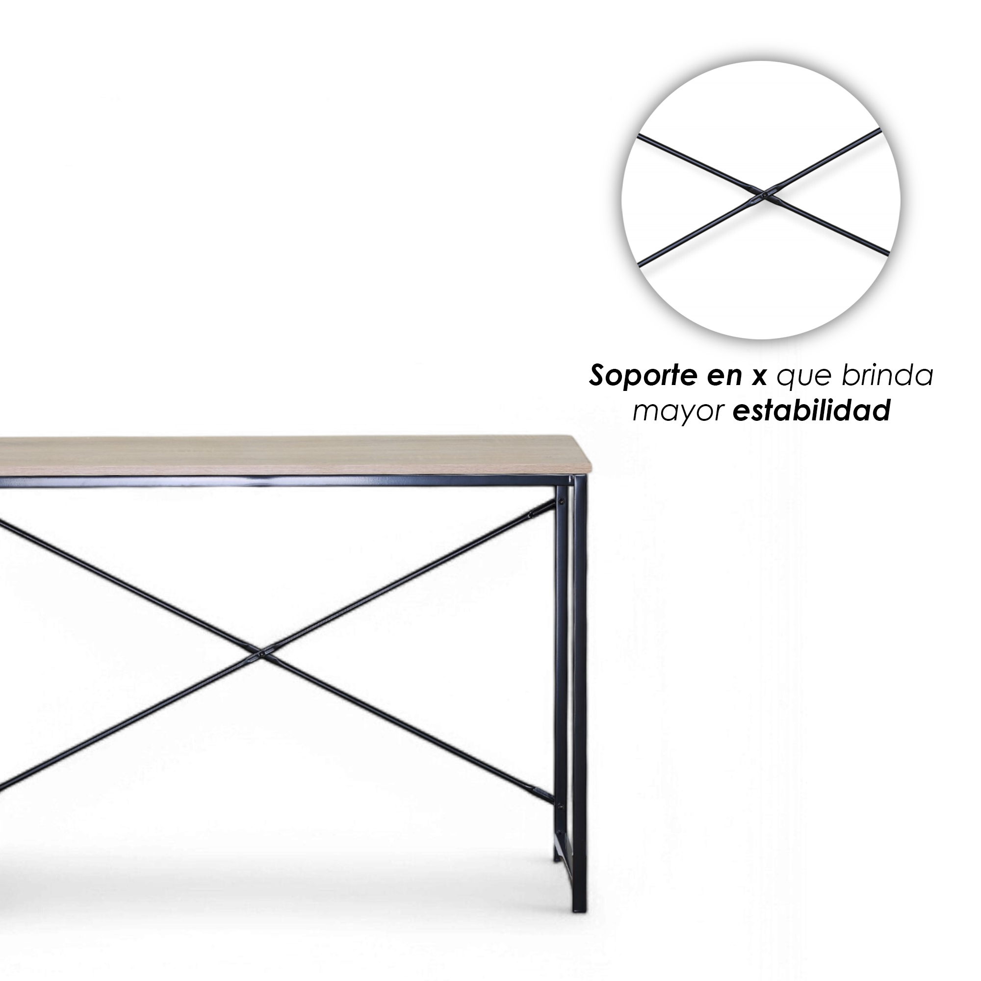 Foto 6 | Ilios Innova | Escritorio Minimalista Con Soporte En X Y Mdf 1.5mm